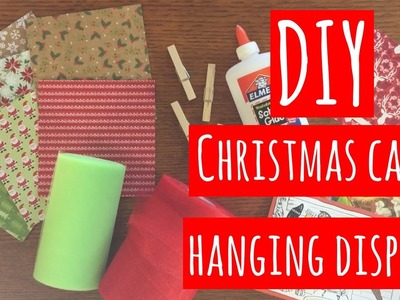 DIY Christmas Card Hanging Display