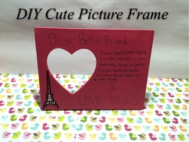 DIY Cute Picture Frame