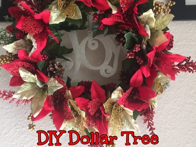 DIY Dollar Tree Christmas Wreath