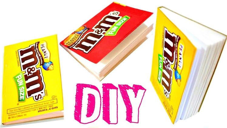 DIY M&M Candy Notepads from Scratch | DIY School Supplies EASY