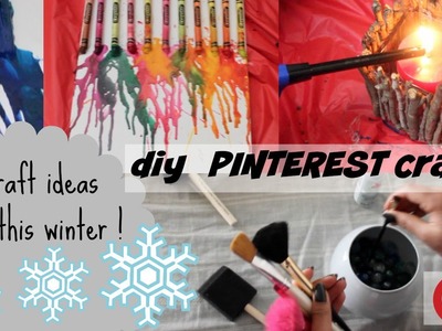 DIY PINTEREST WINTER CRAFTS!!