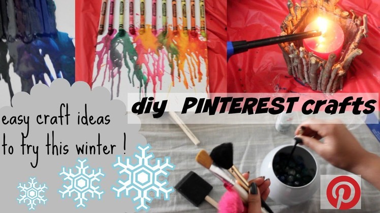 DIY PINTEREST WINTER CRAFTS!!