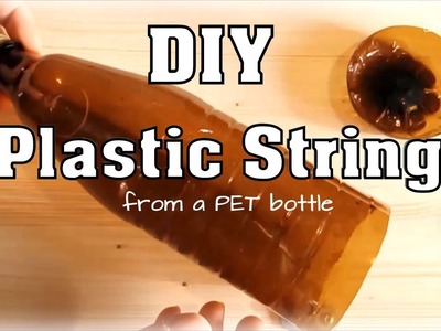 DIY Plastic String (from a PET bottle) - *Upcycling* using a pencil sharpener *How-To*
