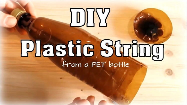 DIY Plastic String (from a PET bottle) - *Upcycling* using a pencil sharpener *How-To*