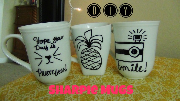 DIY Sharpie Mugs! DIY Idea ♥