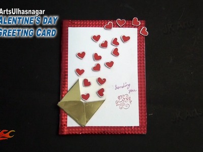 DIY Valentine's Day Heart Greeting Card | How to make | JK Arts  855