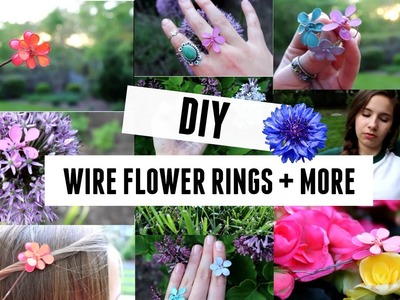DIY Wire Flower Rings ❁