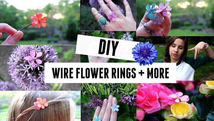 DIY Wire Flower Rings ❁