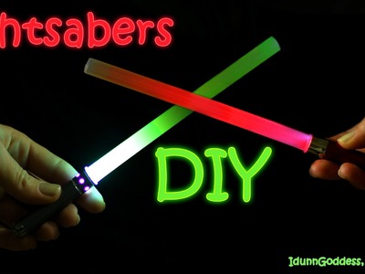 How To Make A Lightsaber in 2 minutes – DIY Star Wars Lightsabers