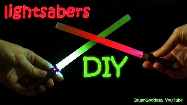How To Make A Lightsaber in 2 minutes – DIY Star Wars Lightsabers
