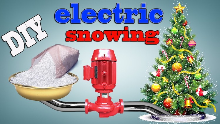 How To Make DIY electric snowing Christmas tree