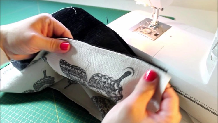 How to sew easy cushion covers  ( Swallowtail  Stampin Up)