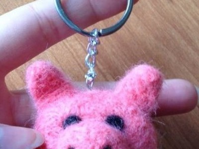 Make a Felted Wool Pig Keychain - DIY Style - Guidecentral
