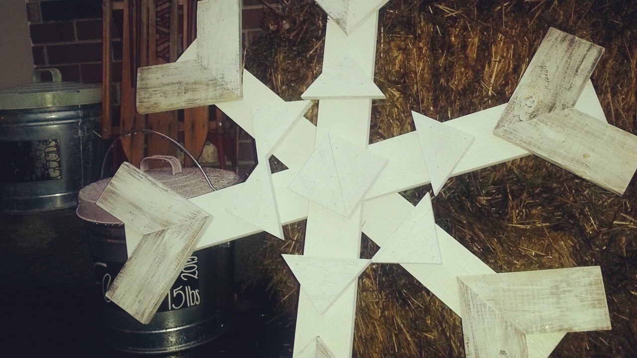 Make a Rustic Wooden Snowflake - DIY Home - Guidecentral