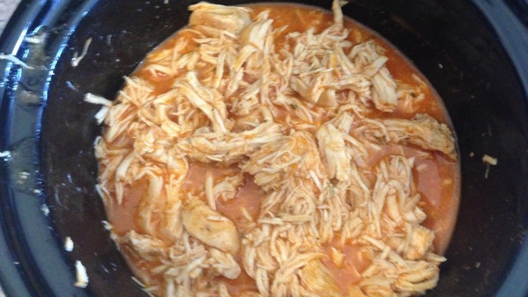 Make Easy Crock Pot Shredded Buffalo Chicken - DIY Food & Drinks - Guidecentral