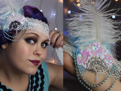 1920's flapper headband tutorial