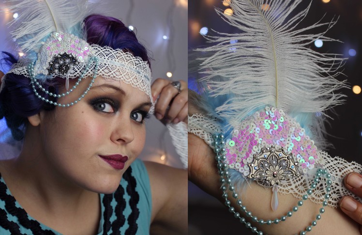 1920's flapper headband tutorial