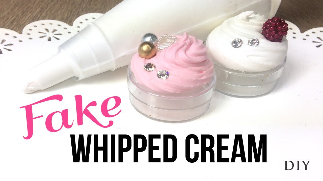 3 EASY Ways to Make FAKE Whipped Cream!! DecoDen DIY