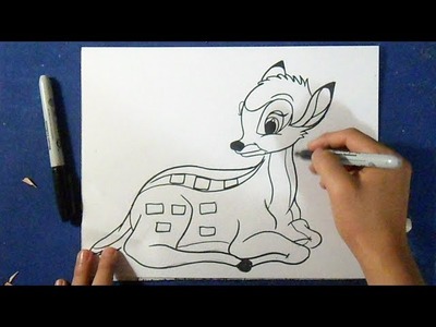 Cómo dibujar a Bambi | How to Draw Bambi