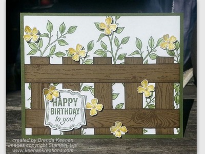 Create a fence background for your greeting card