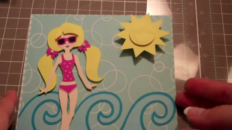 CRICUT CARD SERIES Paper Doll Teen Scene Cartridge