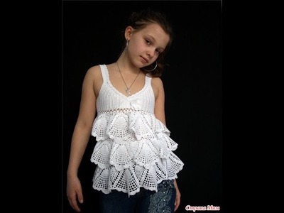 Crochet baby dress| How to crochet an easy shell stitch baby. girl's dress for beginners 78