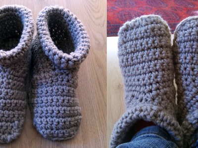 Crochet  slipper boots