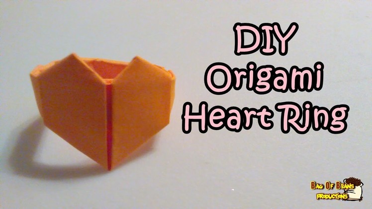 DIY Origami Heart Ring