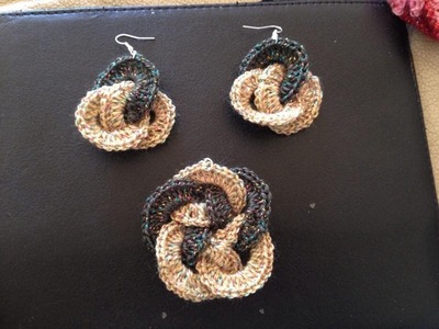 Dream catcher earrings crochet in Tamil