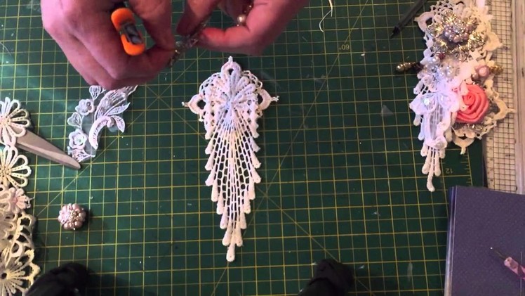 Elegant lace embellishment tutorial