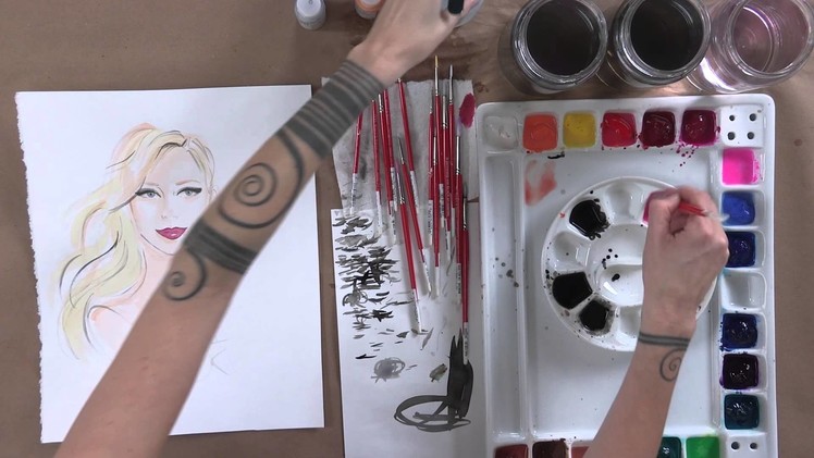 Fashion Illustration: How to Draw and Paint Faces