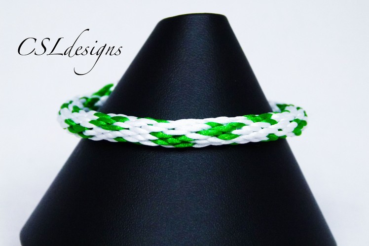 Four leaf clover kumihimo braid | St. Patrick's Day