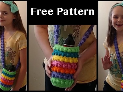 Free Crochet Purse Pattern (For water bottle or whatever) (Part 1)