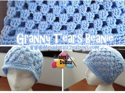 Granny Tears Beanie - All Sizes - Crochet Beanie Tutorial