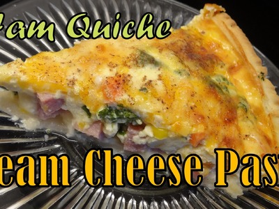 Ham & Cheese Quiche with Cream Cheese Pastry Crust - with yoyomax12