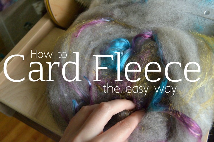 How To Card Fleece The Easy Way