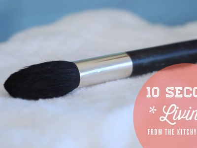 How to Clean Makeup Brushes. 10 Second Living with Pretty Pleased