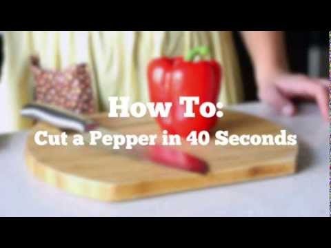 How To: Cut a Pepper in 40 Seconds