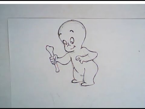 How to draw casper the friendly ghost