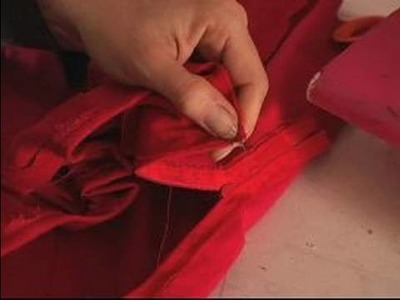 How to Make a Flared Skirt : How to Sew The Hook & Eye on a Skirt