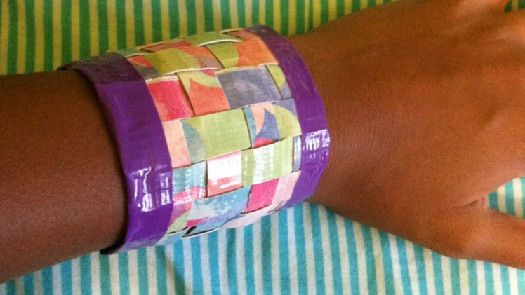 How To Make a Fun Woven Duct Tape Bracelet - DIY Style Tutorial - Guidecentral