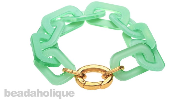 How to Make a Lucite Chain Bracelet
