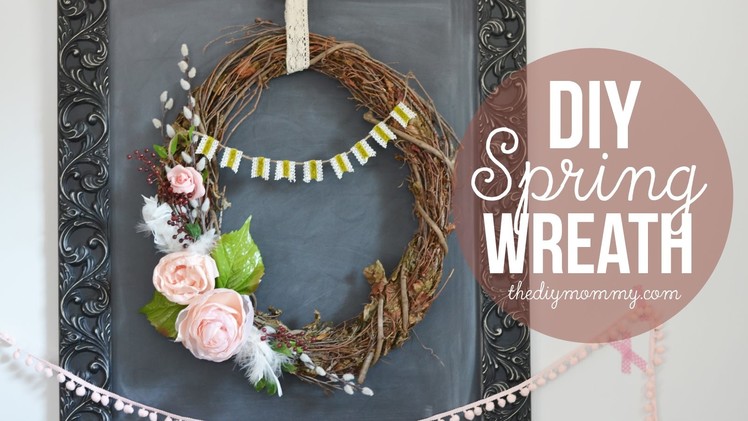 How to Make A Spring Grapevine Wreath