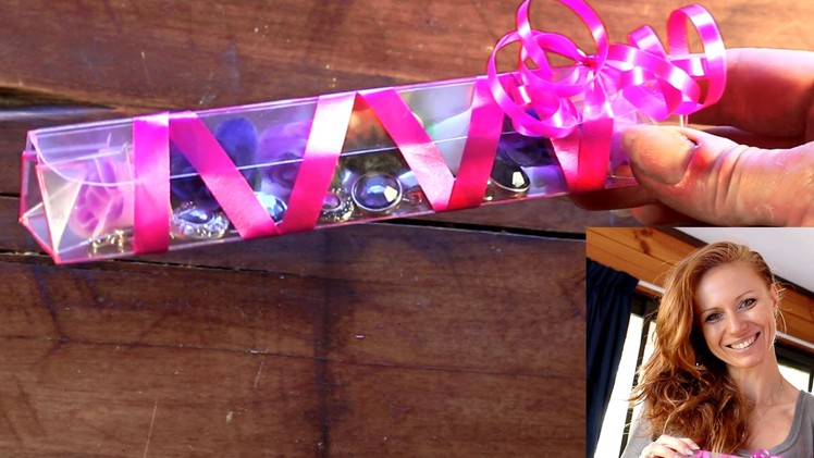 How to make a triangular gift box from plastic bottle - recycling