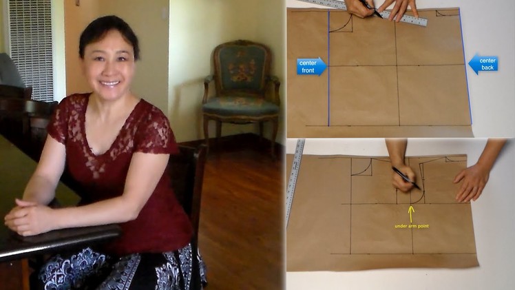 How to make clothes " how to make basic pattern" video #2