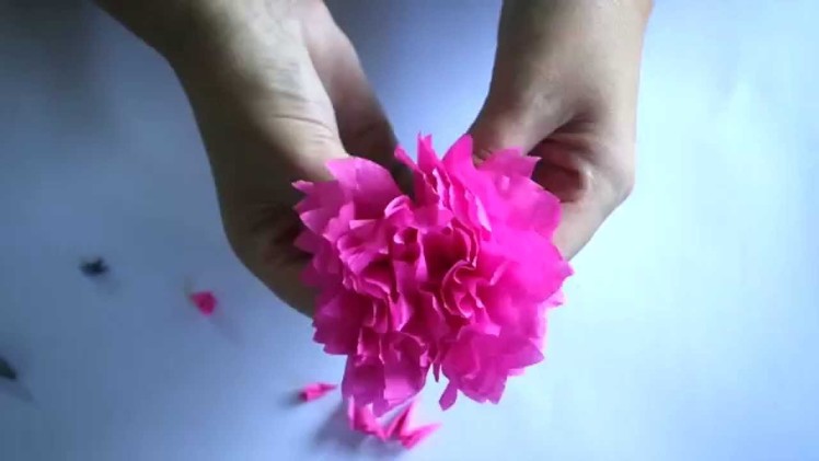 How to Make Crepe Paper Flowers!