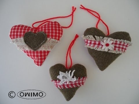 How to make decorative hearts - OWIMO Design Upcycling