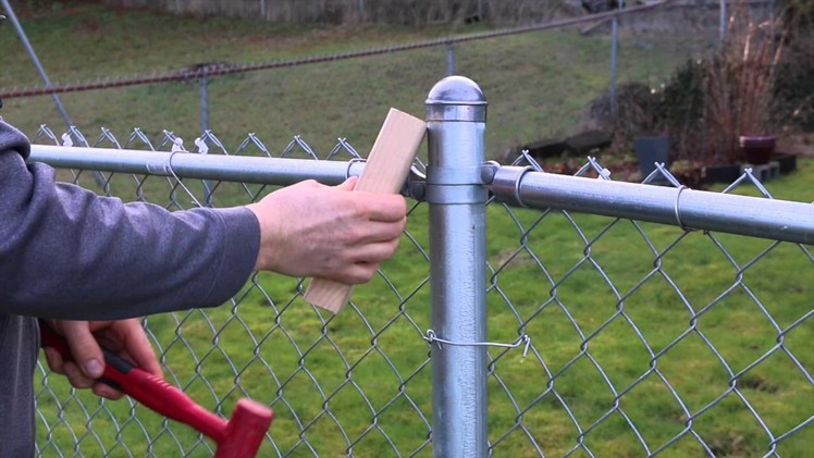 How to remove stuck cap on your chain link fence