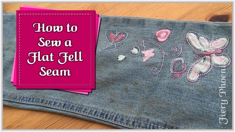 How to Sew a Flat Fell Seam :: by Babs at Fiery Phoenix