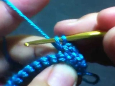 How to single crochet in the front loop only  for beginners